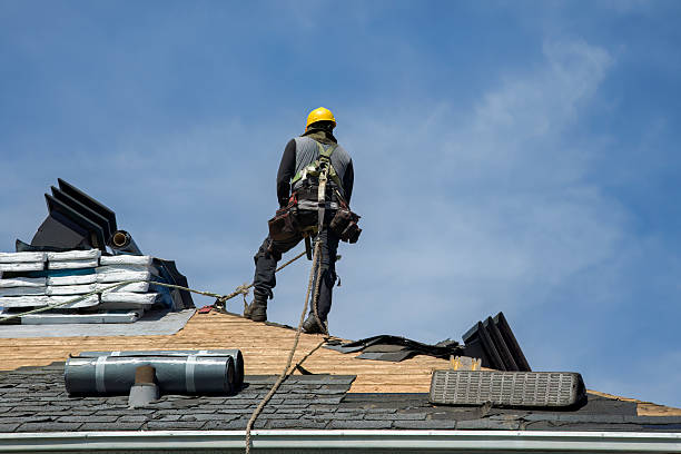 Professional Roof Repair technician working in North Smithfield, RI